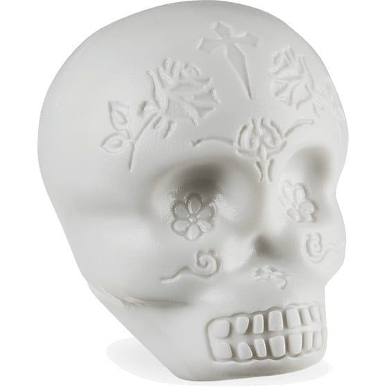 Foto van Latin percussion lp006-glo skull shaker glow in the dark