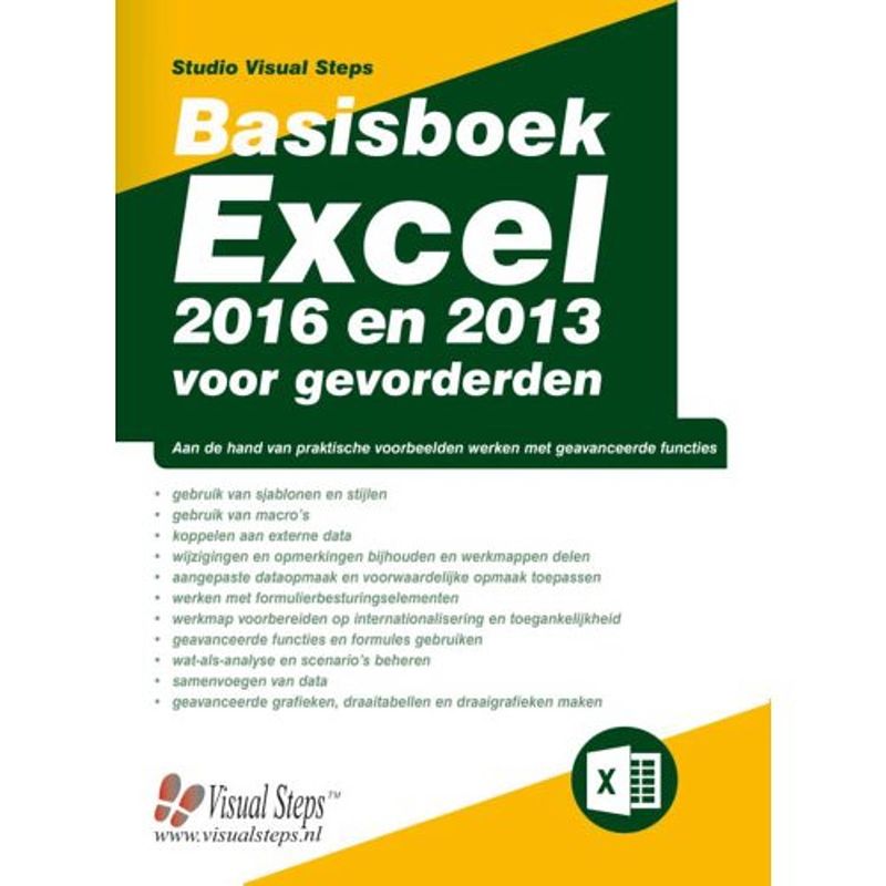 Foto van Basisboek excel 2016 en 2013 voor gevorderden