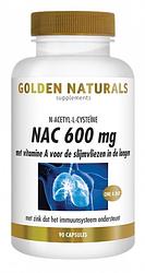 Foto van Golden naturals nac 600mg capsules