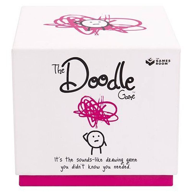 Foto van Fizz creations kaartspel the doodle game papier wit/roze