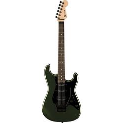 Foto van Charvel pro-mod so-cal style 1 hss fr e ebony lambo green elektrische gitaar