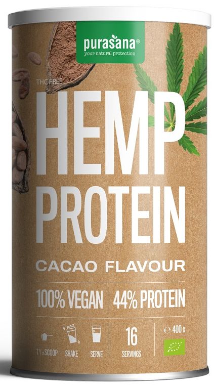 Foto van Purasana organic vegan protein hennep