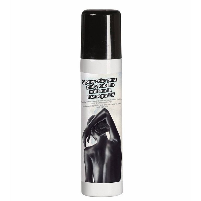 Foto van Fiestas guirca bodypaint spray 75 ml zwart