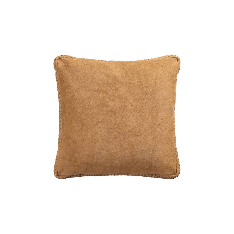 Foto van Ptmd suky camel suede leather cushion square s