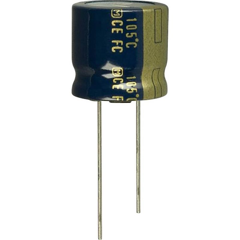 Foto van Panasonic elektrolytische condensator radiaal bedraad 7.5 mm 560 µf 50 v 20 % (ø) 18 mm 25 stuk(s)