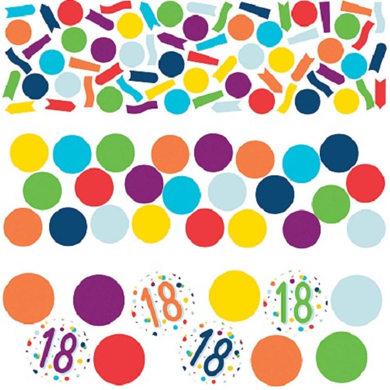 Foto van Amscan confetti 18 confetti birthday 34 gram papier