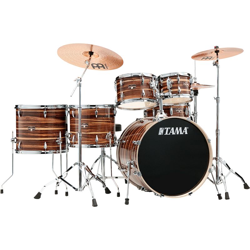 Foto van Tama ip62h6w-ctw imperialstar 6-delige drumkit coffee teak wrap