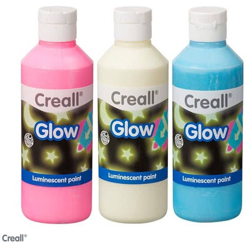 Foto van Creall glow lichtgevende verf - 3x250ml