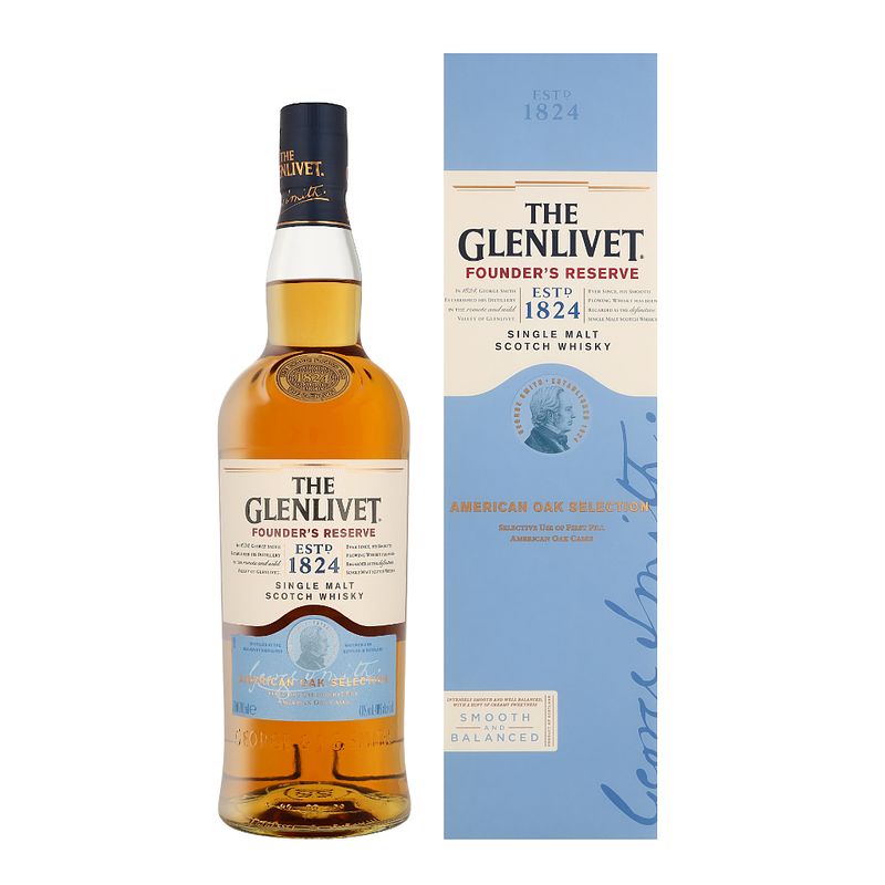 Foto van The glenlivet founder'ss reserve single malt scotch whisky 70cl