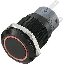 Foto van Tru components las1-agq-11e/r vandalismebestendige druktoets 250 v/ac 5 a 1x uit/(aan) moment rood (ø x l) 22 mm x 37 mm ip67 1 stuk(s)