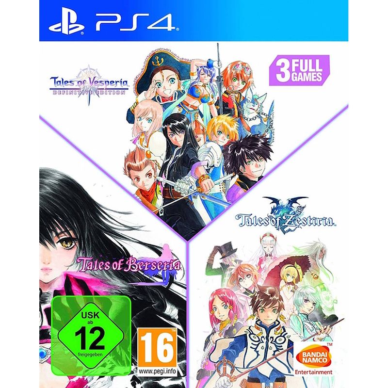 Foto van Tales of zestiria + tales of berseria + tales of vesperia definitive edition - ps4