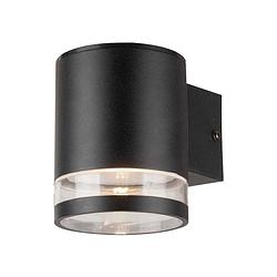 Foto van V-tac vt-1145 solarlampen - wandlamp op zonne-energie - ip54 - zwarte behuizing - 70 lumen - 3000k