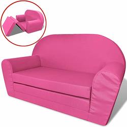 Foto van Vidaxl loungestoel voor kinderen uitklapbaar roze