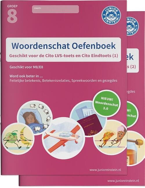 Foto van Woordenschat oefenboeken set deel 1 en 2 - paperback (9789493128361)