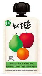 Foto van Be plus knijpfruit apple pear & apricot