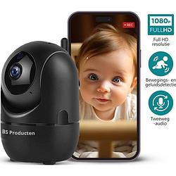 Foto van Bs producten babyfoon met camera en app - wifi - full hd - zwart