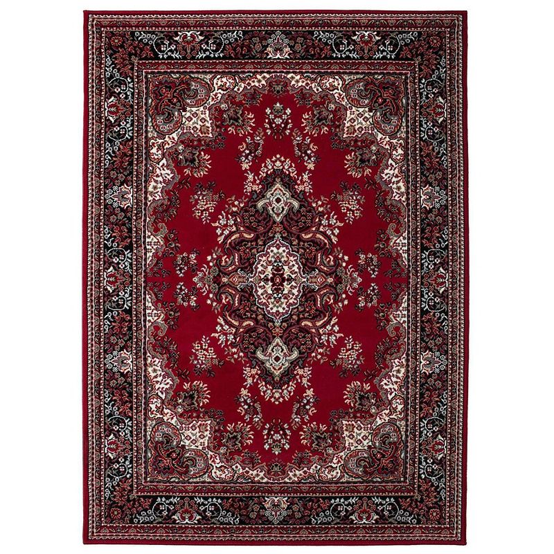Foto van Vintage vloerkleed rood perzisch - retro - 185 x 270 cm (l) - nain - interieur05