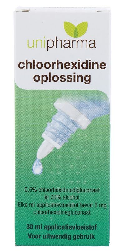 Foto van Unipharma chloorhexidine 0,5%