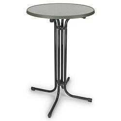 Foto van Statafel - grijs- 70cm doorsnede - statafels - cocktailtafel - hoge staan tafel - staantafels - staantafel - partytafel