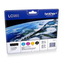 Foto van Brother lc-985 multipack zwart en kleur cartridge