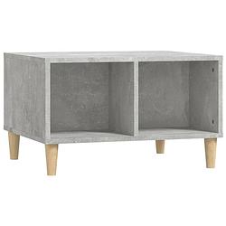 Foto van The living store salontafel scandinavische stijl - betongrijs - 60 x 50 x 36.5 cm