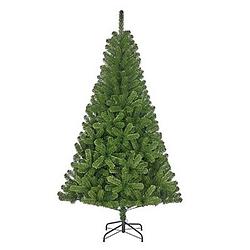 Foto van Groene kunst kerstboom/kunstboom charlton 340 tips 155 cm - kerst kunstbomen/kunst kerstbomen