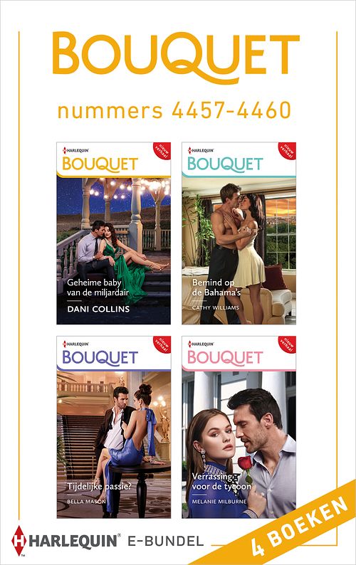 Foto van Bouquet e-bundel nummers 4457 - 4460 - melanie milburne, cathy williams, dani collins, bella mason - ebook