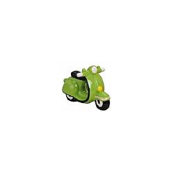 Foto van Spaarpot scooter groen 20 cm - spaarpotten