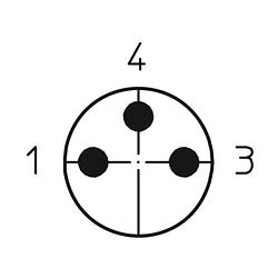 Foto van Lutronic 1226 sensor/actuator steekconnector m8 aantal polen: 3 bus, inbouw 0.50 m 1 stuk(s)