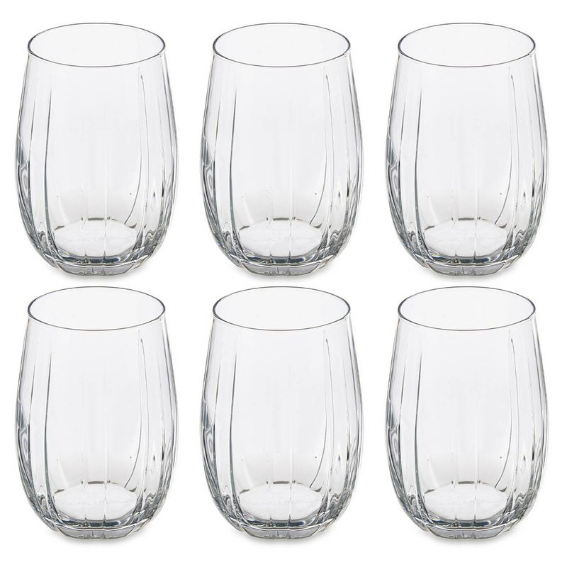 Foto van Pasabahce drinkglazen/waterglazen - luxe glas - set 12x stuks - 400 ml - drinkglazen