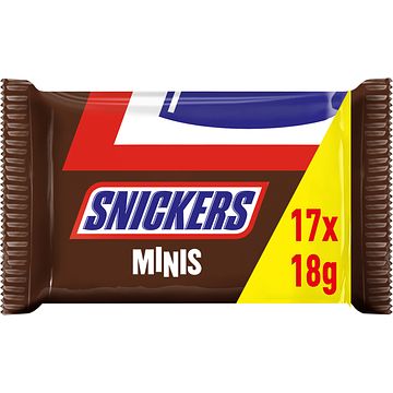 Foto van Snickers mini's chocolade uitdeelzak 333g bij jumbo