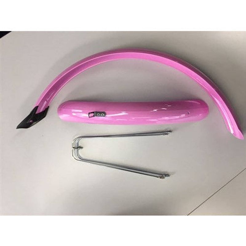 Foto van Eurofender stel spatborden 24 inch 58mm pvc roze eurofender