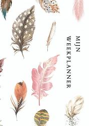 Foto van Weekplanner - werkplanner - a4 - boho - wit - veer - ongedateerd - agenda - dagplanner - kris degenaar - paperback (9789464650419)