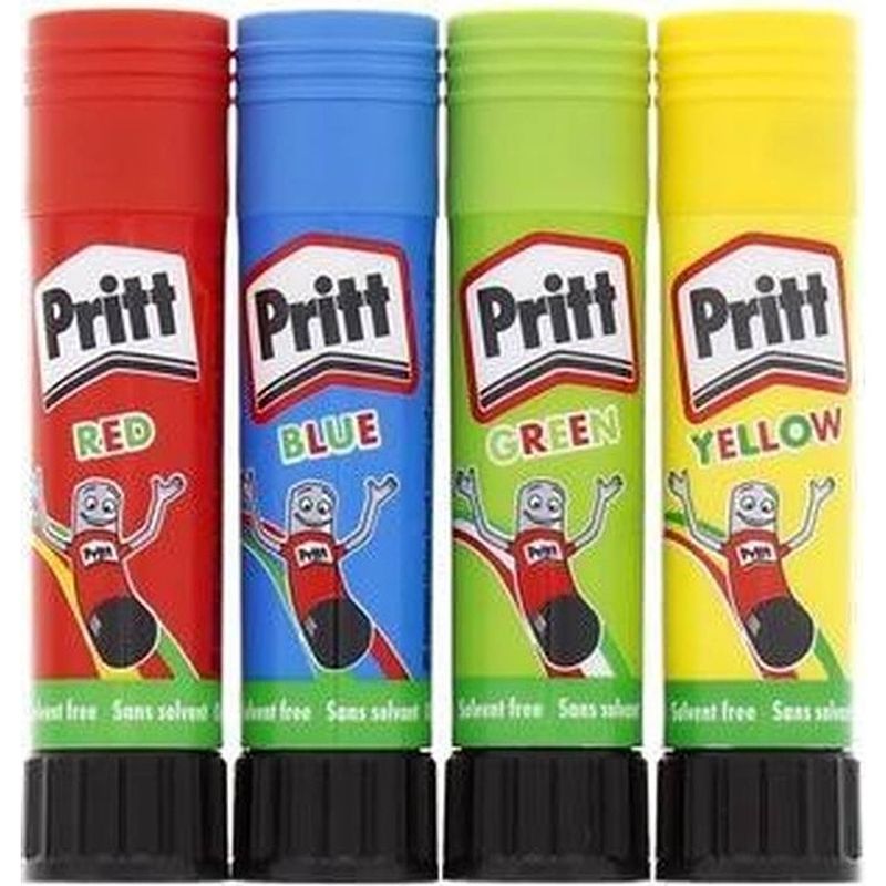 Foto van Pritt gekleurde lijmstick