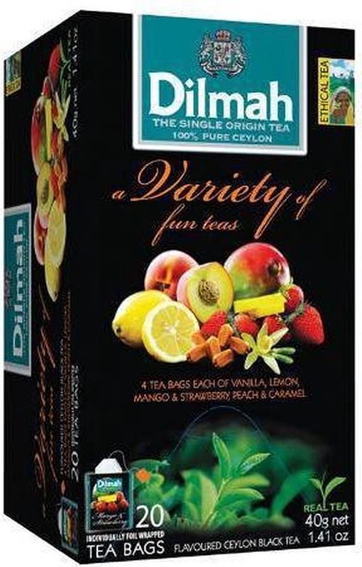 Foto van Dilmah fruit variety thee zakjes