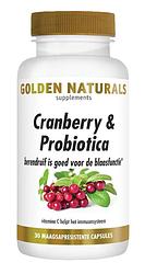 Foto van Golden naturals cranberry & probiotica capsules