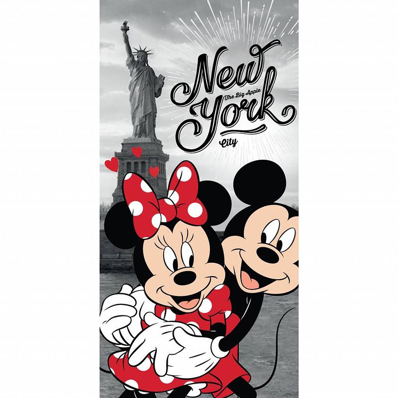 Foto van Disney minnie mouse new york - strandlaken - 70 x 140 cm - multi