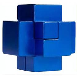 Foto van Eureka 3d puzzle breinbreker puzzel in blik blauw
