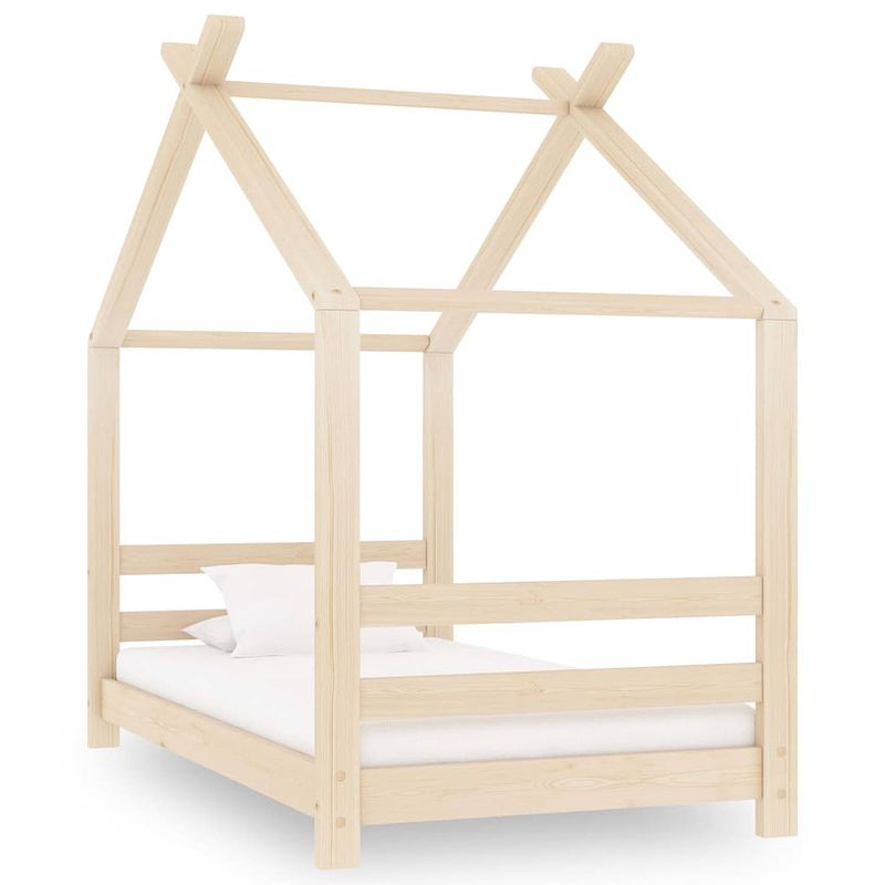 Foto van Vidaxl kinderbedframe massief grenenhout 70x140 cm