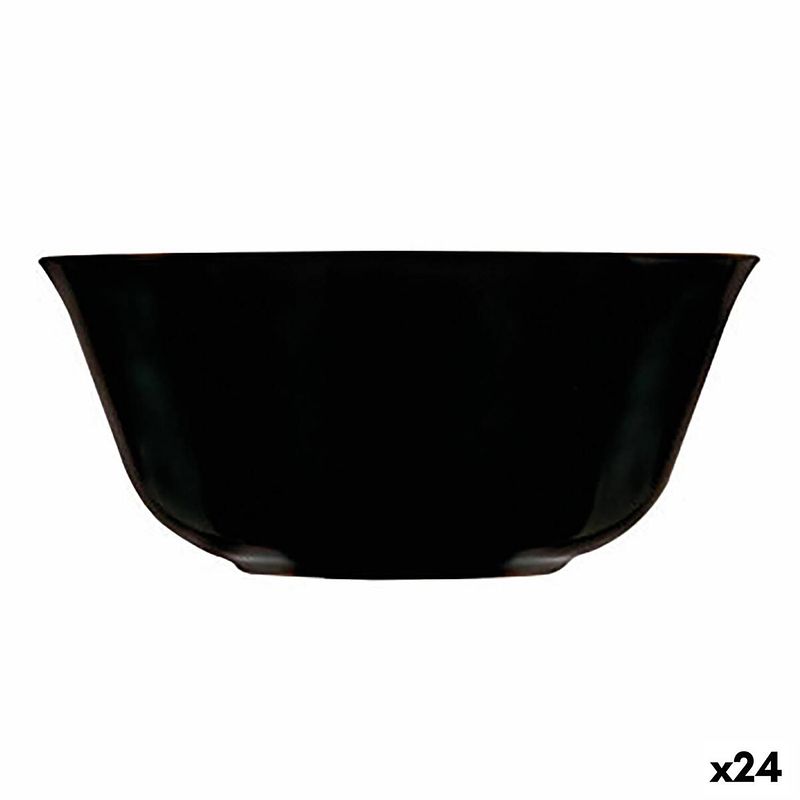 Foto van Kom luminarc carine zwart multifunctioneel glas (12 cm) (24 stuks)
