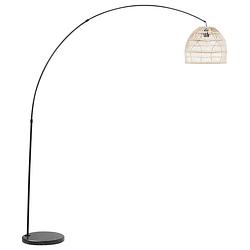 Foto van Beliani guaviare - staande lamp-beige-rotan