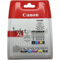 Foto van Canon pgi-570xl / cli-571 5-pack zwart en kleur cartridge