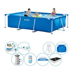 Foto van Intex frame pool rechthoekig 300x200x75 cm - deluxe zwembad set