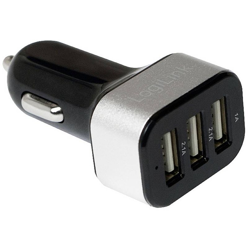 Foto van Logilink logilink pa0082 usb-oplader auto uitgangsstroom (max.) 2100 ma 3 x usb-a