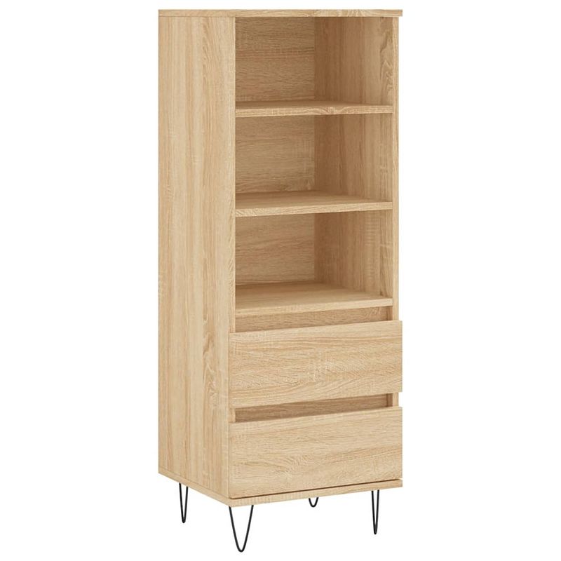 Foto van Vidaxl hoge kast 40x36x110 cm bewerkt hout sonoma eiken