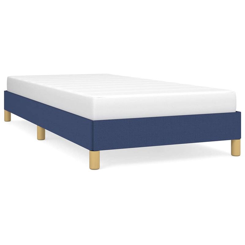 Foto van The living store bedframe - duurzaam - bedframes - afmeting- 193 x 93 x 25 cm - kleur- blauw