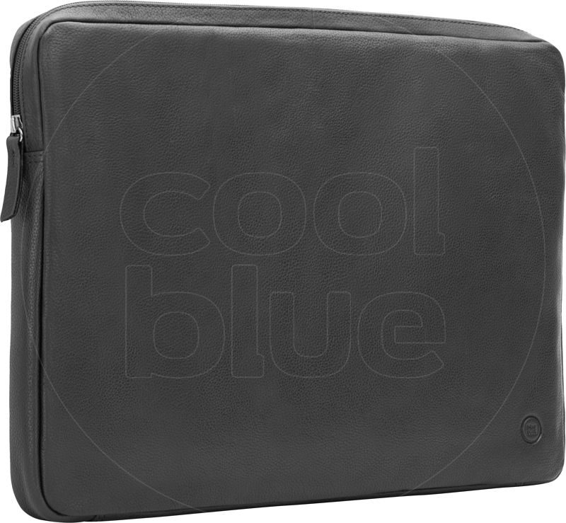 Foto van Bluebuilt 17 inch laptophoes breedte 41 cm - 42 cm leer zwart