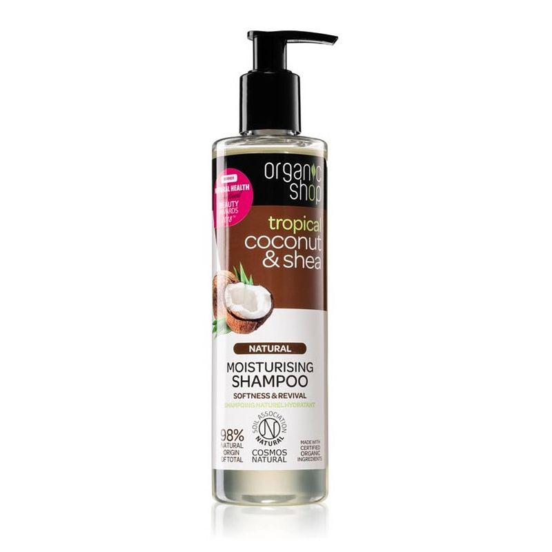 Foto van Natuurlijke hydraterende shampoo natuurlijke hydraterende shampoo kokosnoot & shea 280ml