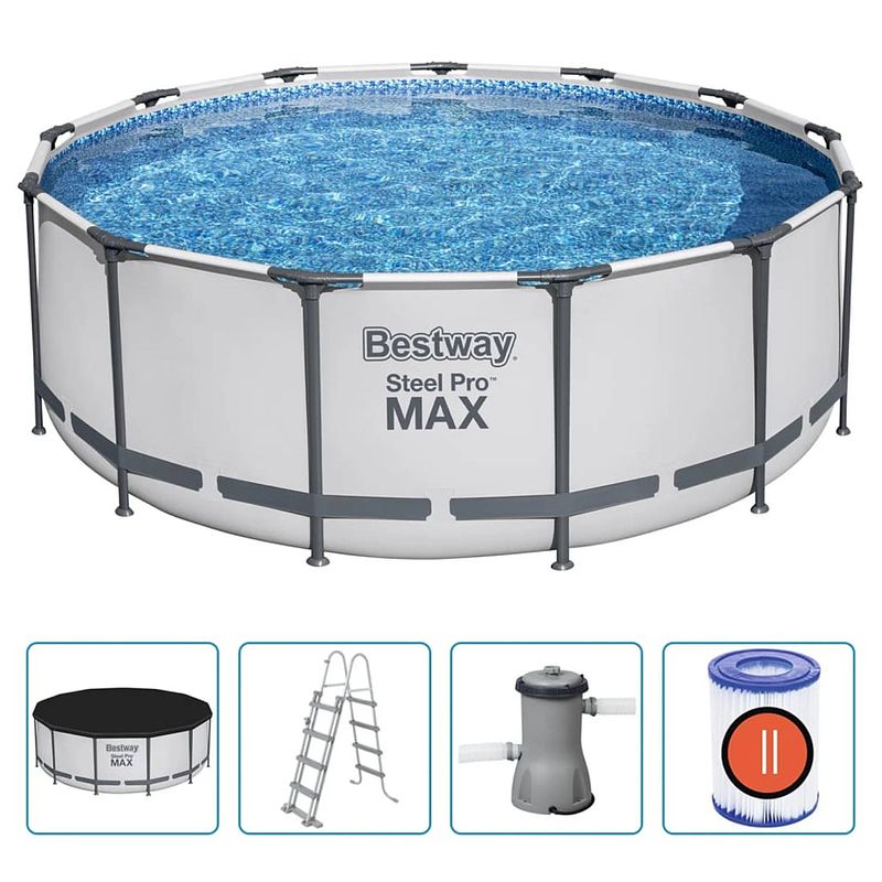 Foto van Bestway steel pro max zwembadset rond 396x122 cm