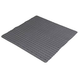 Foto van Urban living badkamer/douche anti slip mat - rubber - voor op de vloer - antraciet - 55 x 55 cm - badmatjes